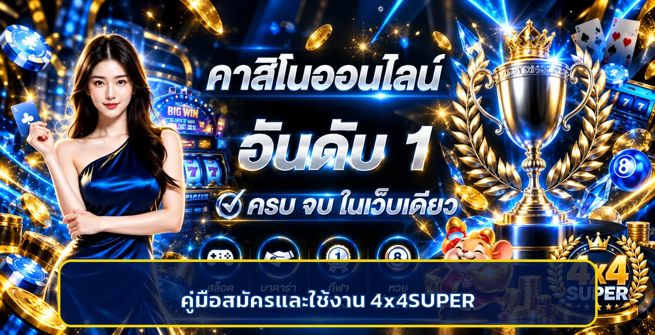 4x4SUPER คู่มือสมัคร เข้าสู่ระบบ ฝากถอน และเลือกเกม